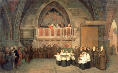 Vespers in the Saint Francis Church in Assisi by Mikhail Petrovich Botkin